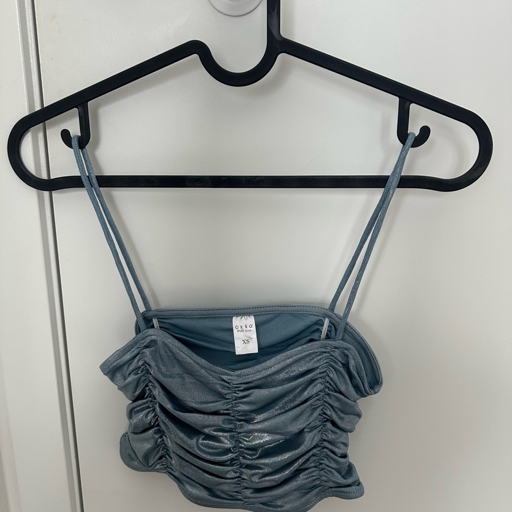 Stylish Blue Crop Top